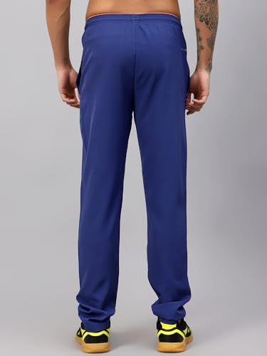 Image of Vector X Solid Men Sports Trousers 100% Polyester with Zipper Pockets(Pack of 1)