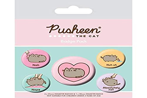 Pyramid Pusheen The Cat Youth Pin Set - Badge Pack - Pusheen The Cat One Size 35671934FF