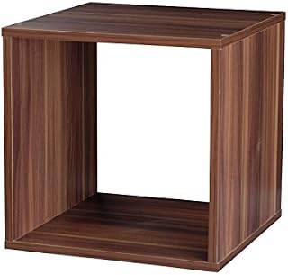 TOP Marques Collectibles Taylor & Brown® 1, 2, 3, 4 Tier Wooden Bookcase Shelving Display Storage Wood Shelf Shelves Unit (Teak, Cube)