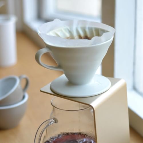 Image of Hario V60 Ceramic Coffee Dripper Pour Over Cone Coffee Maker Size 01, White