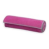 Gaiam Yoga Hand Towel, Fuchsia/Grey