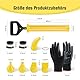 BQHRJG Mörtelspritze 5-in-1 - Mörtelpresse aus ABS-Kunststoff. Betonspritze zum Füllen von Rissen. Fugenpistole wird mit einem Paar Handschuhen geliefert