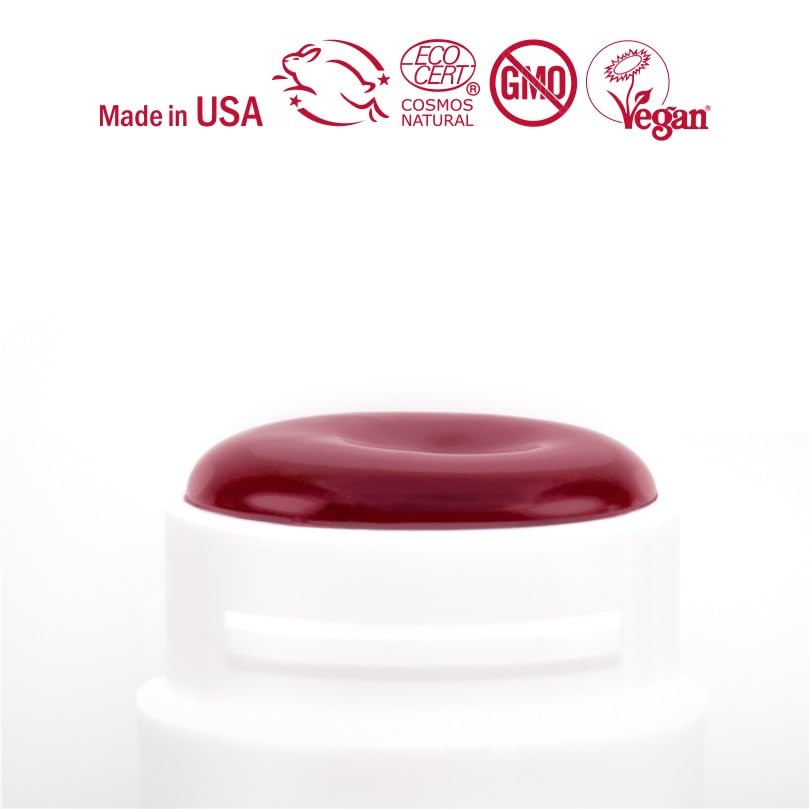 Miniatura 8 de Hurraw! Plantcolor Lip Color No. 1 Tono rojo. Alternativa de bálsamo y lápiz labial tintado altamente pigmentado. Vegano y totalmente natural. Fácil