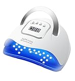 Double source lumineuse et large compatibilité: Conception à double source lumineuse avec longueurs d'onde de 365nm et 405nm. Ce produit peut polymériser le gel for ongles, les gels LED, les gels de construction, les gels de sculpture, la colle for strass, la gomme laque et d'autres gels, vous permettant ainsi de créer différents types de gels selon vos besoins.