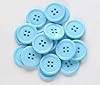 GANSSIA 1 Inch (25mm) Round Flatback Buttons for Garment Sewing Lake Blue Color Button for Crafts Supplies DIY Pack of 50 pcs #2