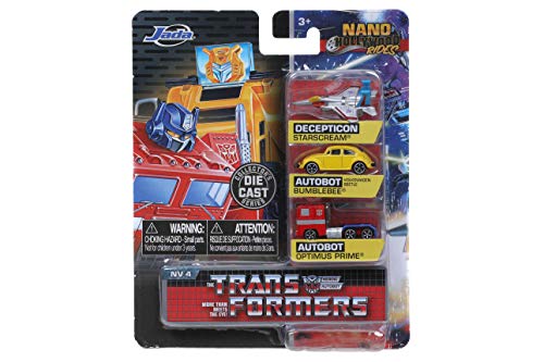 Jada Transformers G1 1.65" Nano 3-Pack Coches Die-cast miniatura 5