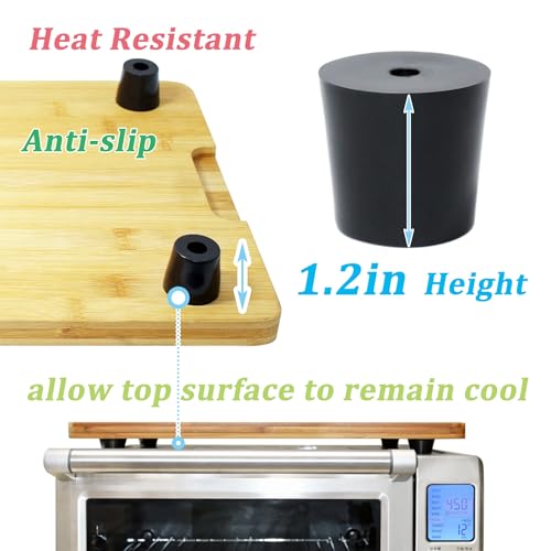 Tabla de Cortar de Bambú con Patas de Silicona para Horno Breville miniatura 4