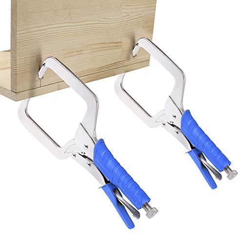 Image of DRAGONITE Pocket Hole Clamp, Quick Release 11 inch Right Angle Clamp Set, 90 Degree Corner Clamps For Woodworking And Pocket Hole Joinery, 2-Piece