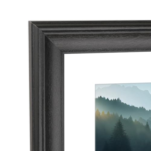 Cadre photo noir 55,9 x 76,2 cm bois massif évite bords cornés affiche - 2