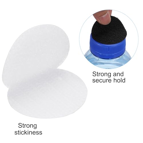 Image of PATIKIL 1.2 Inch Round Adhesive Hook and Loop Dots, 24 Pairs Circle Double Sided Sticky-Back for Home Office Crafting Car Phone Mount, White