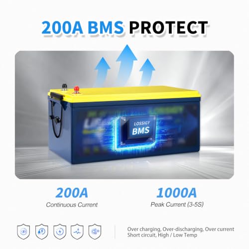 LOSSIGY 36V 100Ah Lithium Battery