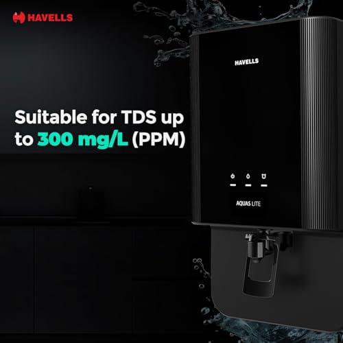 Havells Aquas Lite UV UF Water Purifier, 7L, Black - Image 6