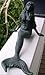 Leaning Cast Iron Mermaid Garden Figure