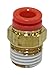 SMC KQ2H07-35AS Brass Push-to-Connect Tube Fitting with Sealant, Adapter, 1/4