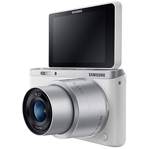 Samsung Electronics NX Mini EV-NXF1ZZB2HUS Wireless Smart 20.5MP Compact System Camera with 2.96-Inch LCD and 9-27mm f3.5-5.6 ED OIS (White)