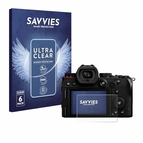 savvies Protector Pantalla para Panasonic Lumix DC S5 / DC S5D (2024) 6 Unidades   Película Ultra Transparente