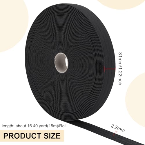 Image of BENECREAT 16.4Yard Golf Hat Sweat Liner with Four Lines of Indentation 1.2inch Hat Liner Tape for Baseball Tennis Hat Sewing