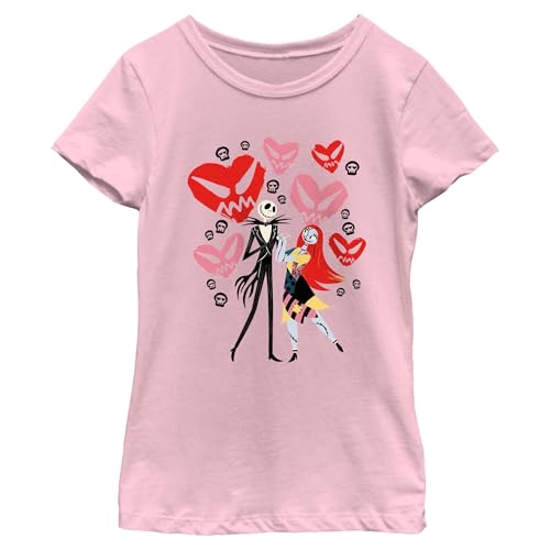 Girl's The Nightmare Before Christmas Jack and Sally Love T-Shirt