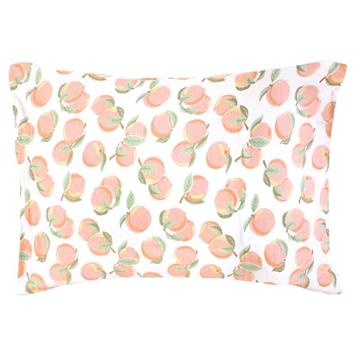 Image of Hudson Baby Unisex Baby Cotton Toddler Pillow Case, Peach, One Size
