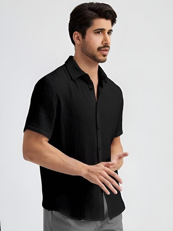 Image of Men's Regular Fit Short Sleeve Casual Shirt