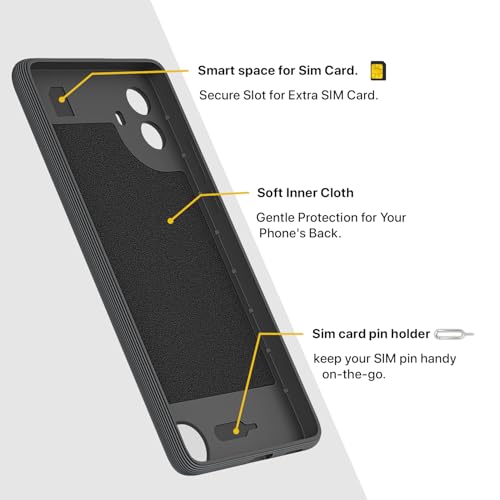 Image of Outlouders Bumper Case for CMF by Nothing Phone 1 5G | Full Camera Protection | TPU Soft Flexible Shockproof Back Cover (Grey)