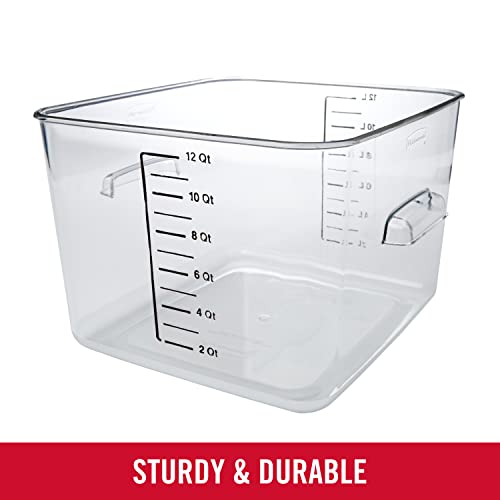 Rubbermaid Commercial Products FG631200CLR Space Saving Square Food Storage Container thumb #4