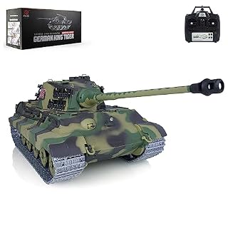 Wheelfun char RC 1/16 King Tiger infrarouge tourelle 340°
