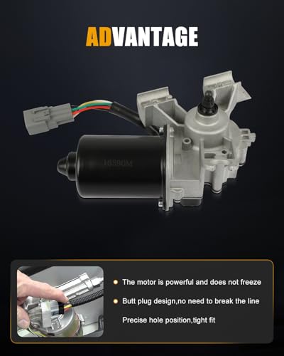 Image of ROADFAR Front Windshield Wiper Motor Fit for Chevrolet for Aveo 2007 2008 | For Pontiac For G3 2007 2008|For Suzuki For Swift+ 2007 2008|Replace 96648776|96652102|96850001|5 Pins
