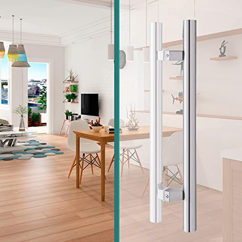 Poignée de porte en acier inoxydable lourd H 600mm robuste et stable - 2