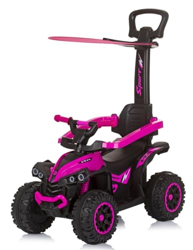 Chipolino ATV Pink, Multi-Functional Ride-On Driver, Stimulates Motor Skills, Meets EU Standards