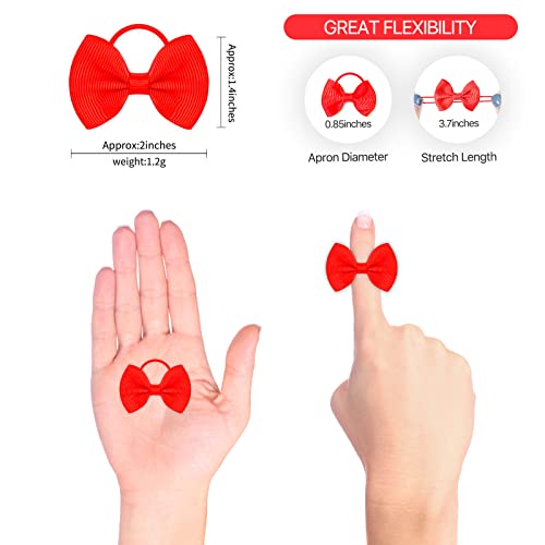 Choicbaby 40Pcs 2 Inch Baby Hair Ties Boutique Tiny Elastic Ponytail Rubber thumb #2