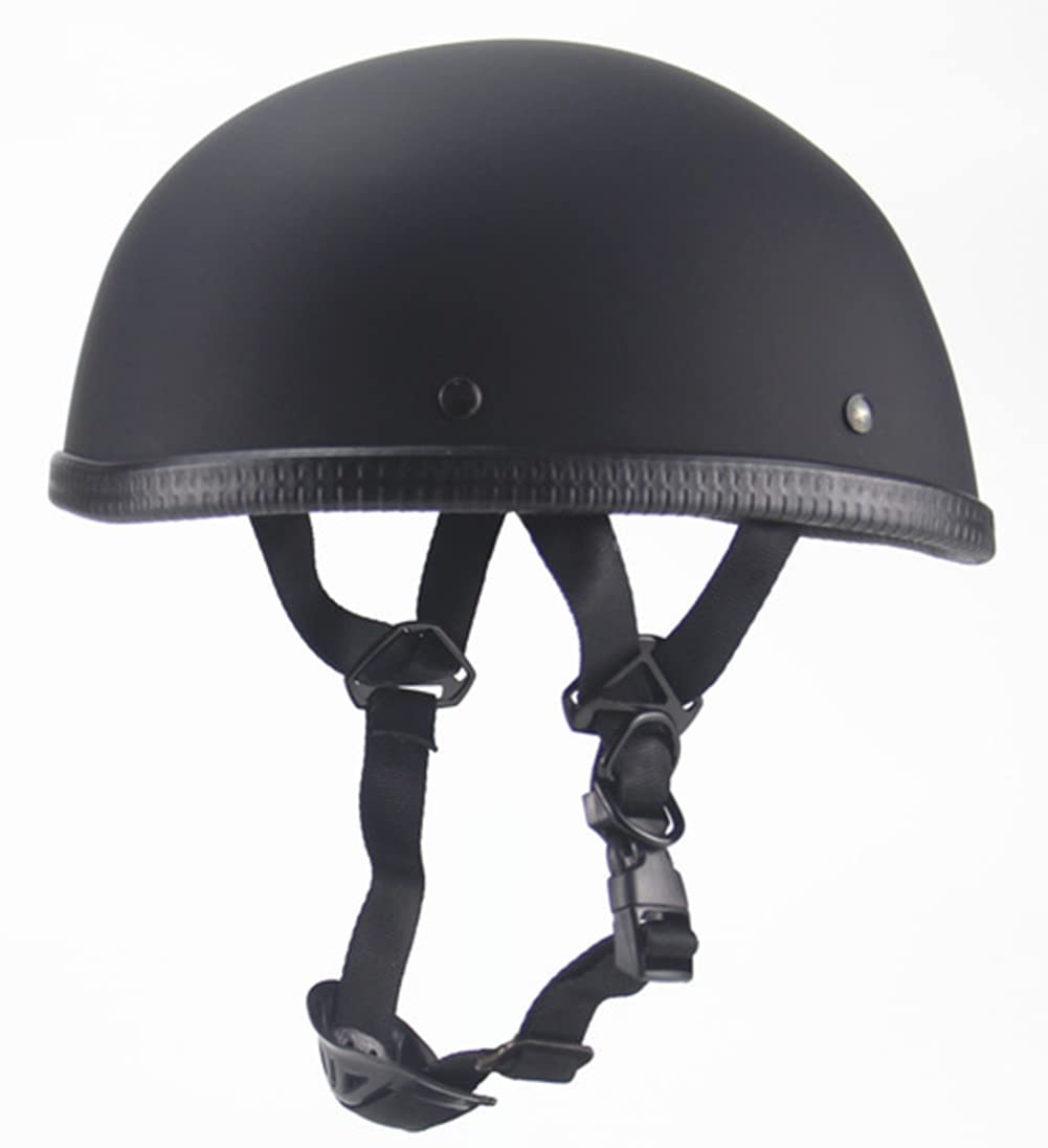 GAOZHE Motorcycle Half Helmet DOT Approved Ultra-Thin Comfortable Beanie Cruising Skull Cap Novelty Small for Chopper Moped Scooter Motorbike Mopeds Scooters Electric (B, Medium)