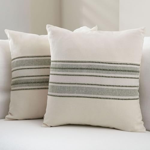 Newliky Fundas Cojines 40x40 cm Boho Rayas Fundas de Cojines Deco...