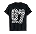 Funny Six Seven 67 Checkered Meme Cool Design for Boys Kids T-Shirt