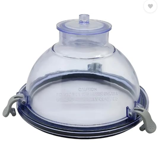 Pmw - PHILIPS (1.5Ltr) Dome Jar Lid - HL1618, HL1643 1.5 Litre Wet Jar Cap with 3-Clips only Mixer Jar Lid-image-26