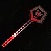 KIRA KIRA Movie Anime Light Stick Pop Singer Cheering Wand Light Stick Halloween Cosplay Props (Red)