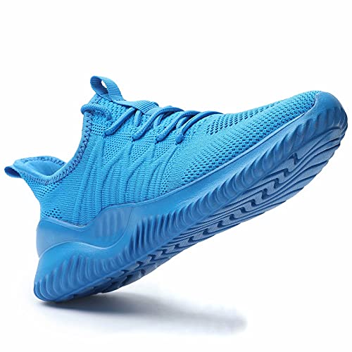Image of Women's Kids Running Shoes Tennis Walking Sneakers Work Casual Comfor Lightweight Breathable Gril Boy Shoes Blue 9.5
