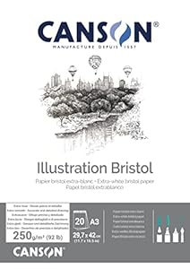Canson Illustration Bristol Zeichenblock, 20 Blatt