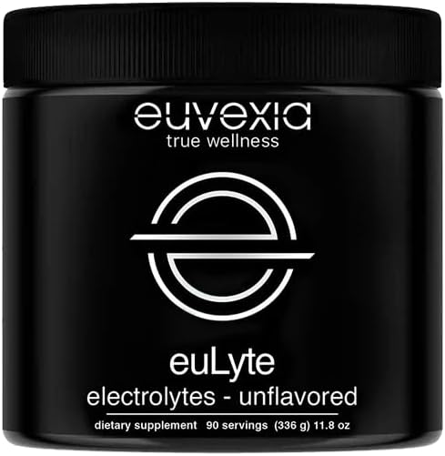 Dr Ekberg euLyte Instant Hydration Electrolytes Powder Zero Sugar Carb Calorie Unflavored Drink Mix • 80+ Minerals Magnesium Potassium Calcium Trace Minerals • Fasting Keto • No Artificial Sweeteners