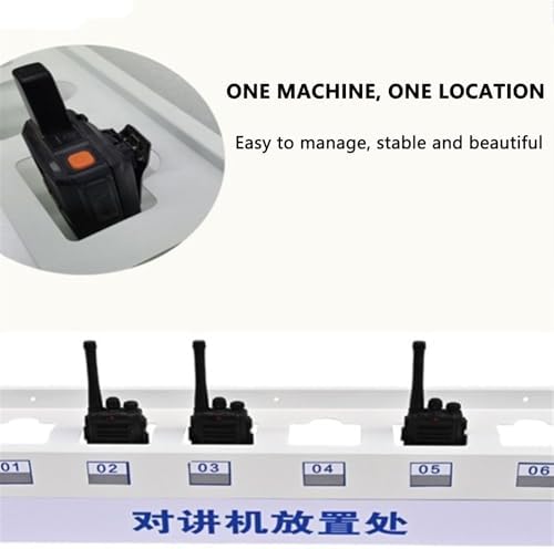 Universal Handheld Radio Holder - Wall Mounted Storage Cabinet for Walkie-Talkies & Two Way Radios - Microphone Hanger for Easy Access & Organization - 80.5x22x20cm, Durable, Space-Saving Solution