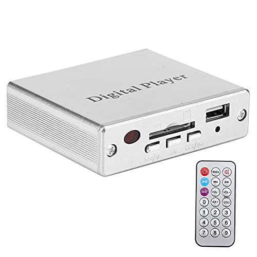 Amplificador de Potencia de Audio Hi-Fi, Amplificador de Potencia estéreo con Reproductor de decodificación MP3 y Control Remoto, Puerto de Carga USB 2.0 para Sistemas de entreteni (Blanca)