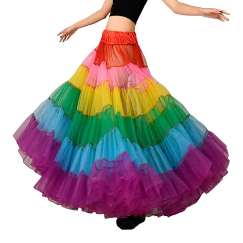 Falda larga de tul para fiesta que soluciona tu look de Carnaval