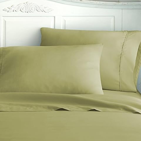 Becky Cameron ienjoy Home 2 Piece Double Brushed Microfiber Pillow Case Set, Standard, Sage Cover