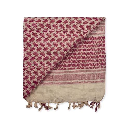 Image of M MCGUIRE GEAR Shemagh Tactical Scarf, Middle Eastern Desert Hood, Bandana, Keffiyeh, Military Style, 100% Cotton, 42 inch x 42 inch