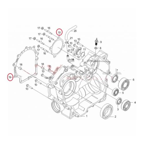 Joint de boitier CVT pour CF500 randonnee quad sans infiltration d eau