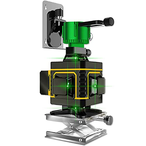 A.B Crew 16 Lines 4D Laser Level Self-Leveling 4x360 Horizontal & Vertical Cross line rechargeable line laser Green Beam Magnetic Lifting Base for Indoor Outdoor