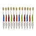 Doctor Plotka's Mouthwatchers Antimicrobial Floss Bristle Silver Toothbrush, Adult, 12 Pack