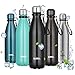 Amazon Brand-Umi Gourde Isotherme 750ml , 18/8 Acier Inoxydable Bouteille Isotherme, Sans BPA，Maintien Froid 24h & Chaud 12h, Gourde Inox Reutilisable pour Sport , école - Noir