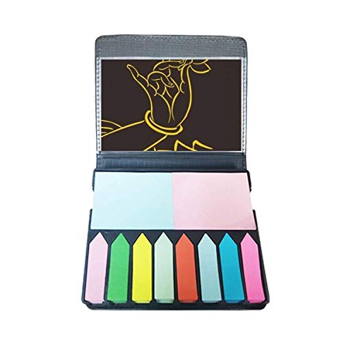 Marque-page auto-adhésif avec motif lotus pour sublimer votre rituel de lecture