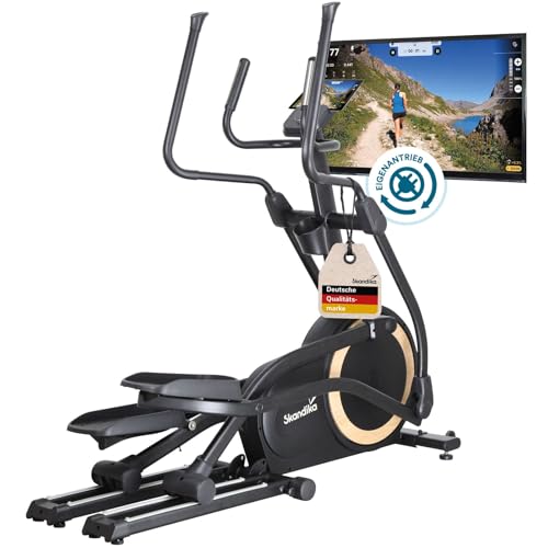 Skandika Crosstrainer mit Stromgenerator Carbon P25-G | Crosstrainer für zuhause, klappbar, bis 150 kg, 32 Widerstandsstufen, Bluetooth, App kompatibel | Trainingsgerät für Ausdauertraining Skandika Crosstrainer mit Stromgenerator Carbon P25-G | Crosstrainer für zuhause, klappbar, bis 150 kg, 32 Widerstandsstufen, Bluetooth, App kompatibel | Trainingsgerät für Ausdauertraining